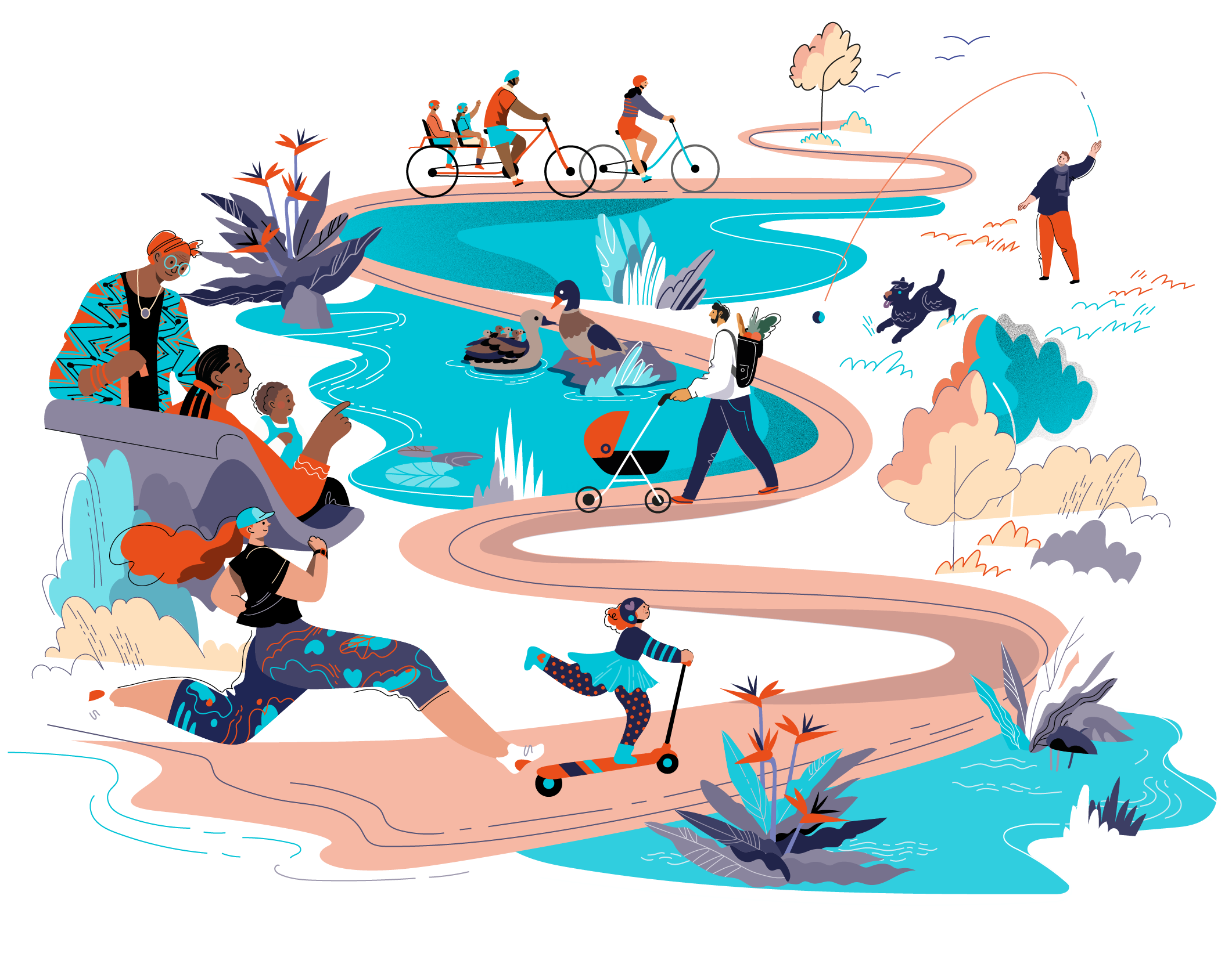 Taylors Run Lakes Illustration